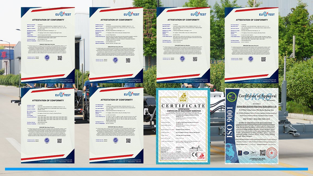 Partial Certification of HIKING MACHINERY